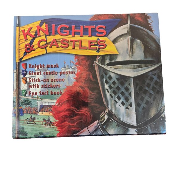 Knights and Castles - Fun Fact Book, Stickers, Giant Castle Poster - British UK - Picture 2 of 11